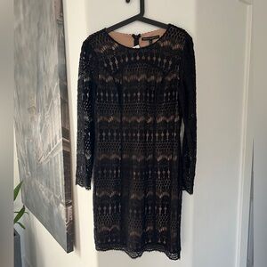 Elegant Black Lace Dress size 12